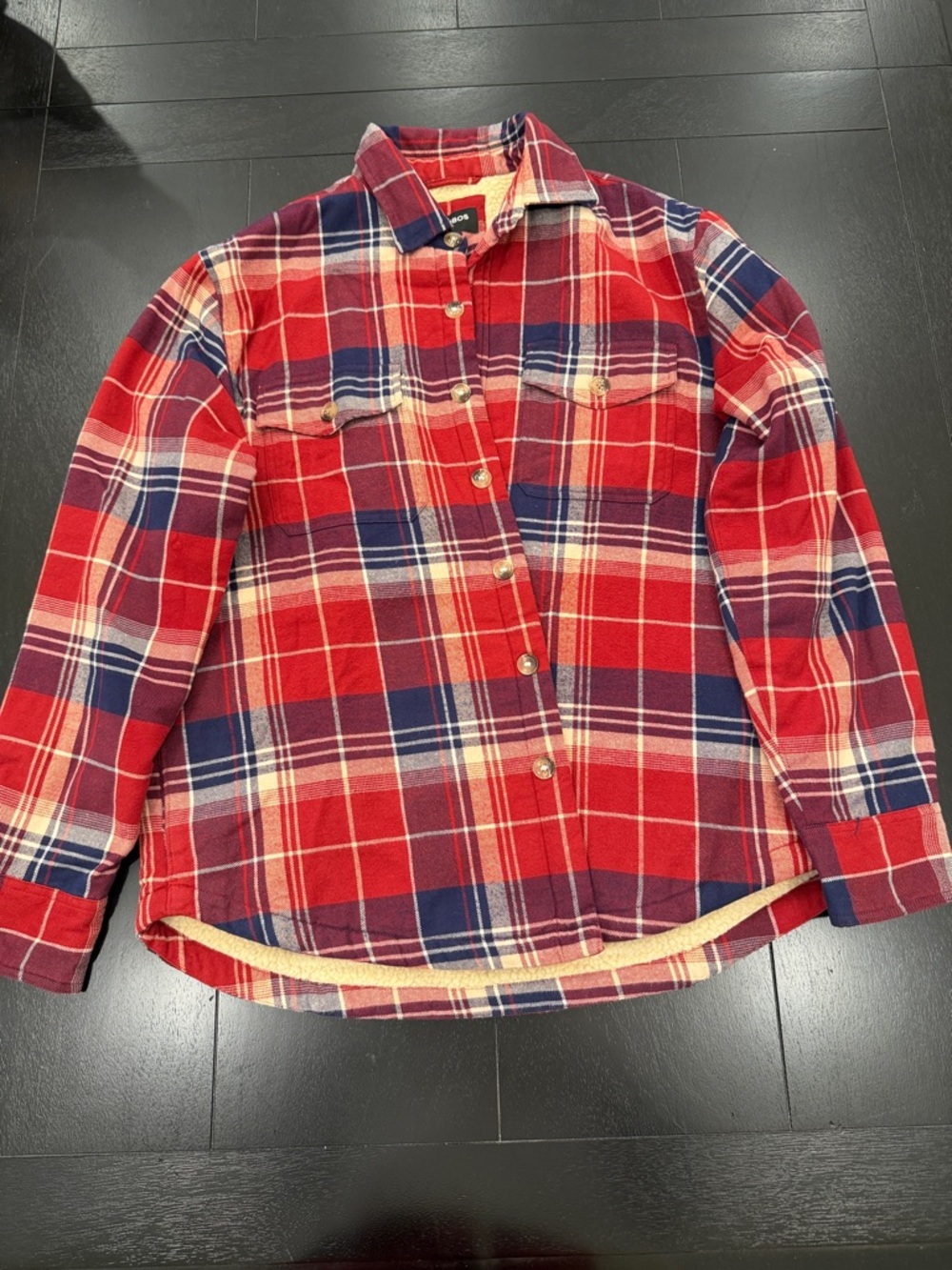 Bonobos Red Plaid Stretch Shirt Jacket